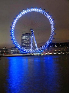 London Eye вечерний вид